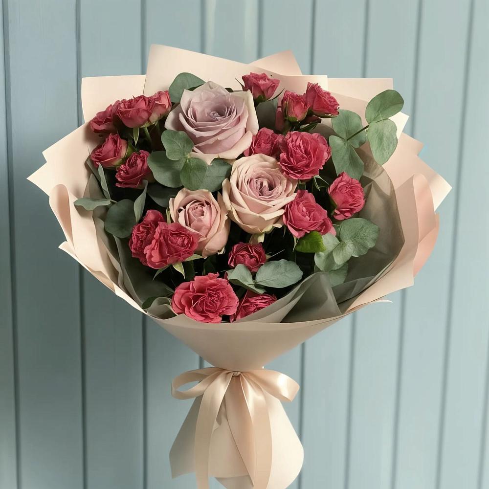 Букет цветов из: Гвоздики и Розы в Чемал