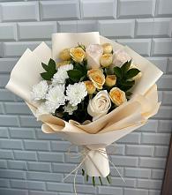 Букет цветов из:  Розы и Хризантемы в Чемал