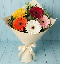 Букет цветов из:  Герберы #REPLACE_PRED# Чемал