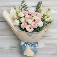 Букет цветов из:  Лизиантусы в Чемал