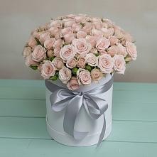 Цветочная композиция из Розы в шляпной коробке #REPLACE_PRED# Чемал