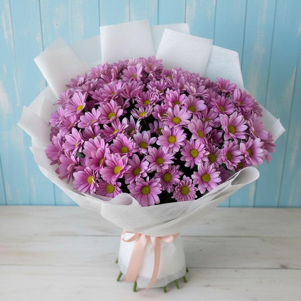 Букет цветов из: Хризантемы в Чемал