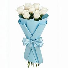 Букет 7 белых роз Проуд #REPLACE_PRED# Чемал