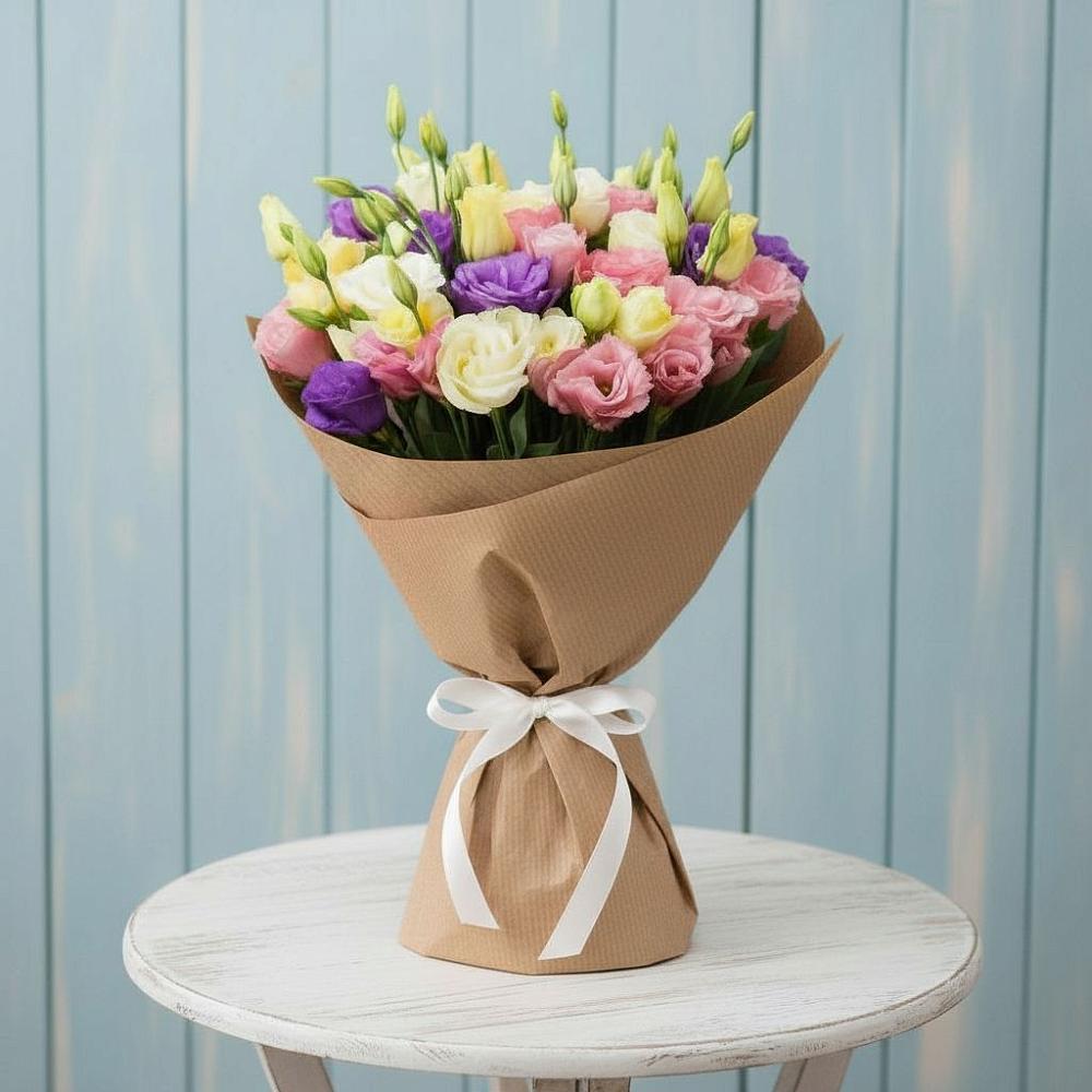 Букет цветов из: Лизиантусы в Чемал