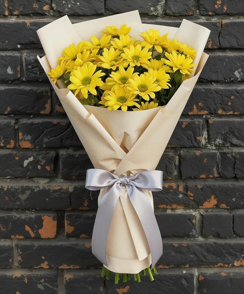 Букет цветов из: Хризантемы в Чемал