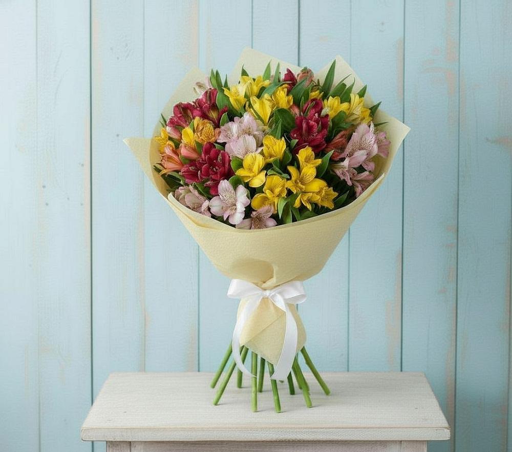 Букет цветов из: Альстромерии в Чемал