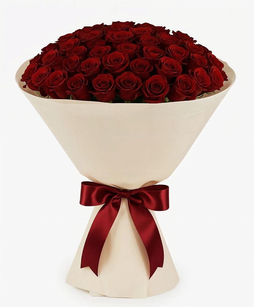 Букет 101 Бордовая роза Блэк Бакарра в Чемал