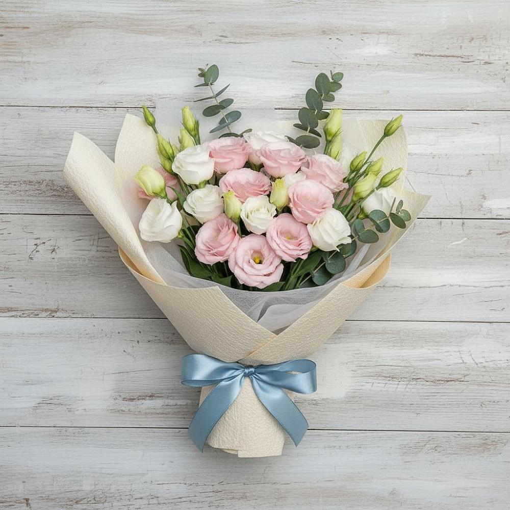 Букет цветов из: Лизиантусы в Чемал